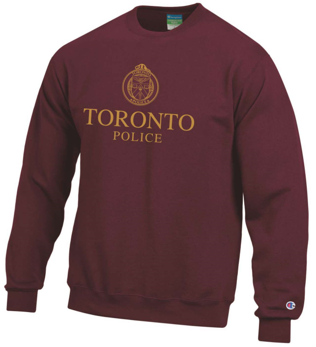 TORONTO POLICE CHAMPION METALLIC CREST SWEATER