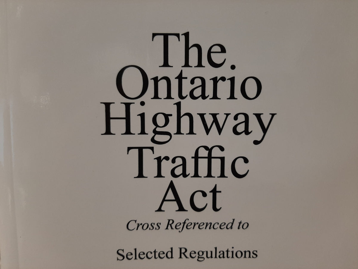 2024 ONTARIO HIGHWAY TRAFFIC ACT THE 808 TORONTO POLICE GIFT SHOP