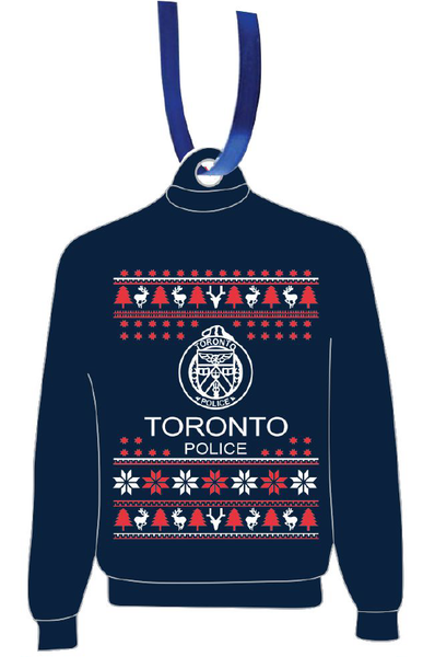 TORONTO POLICE UGLY CHRISTMAS SWEATER ORNAMENT
