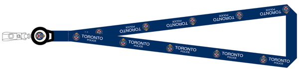 TORONTO POLICE SUBLIMATED RETRACTABLE LANYARD