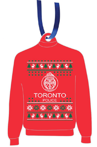 TORONTO POLICE UGLY CHRISTMAS SWEATER ORNAMENT