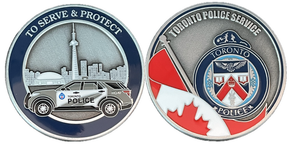 TORONTO POLICE TO SERVE AND PROTECT CHALLENGE COIN