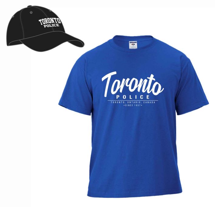 TORONTO POLICE T-SHIRT AND HAT COMBO