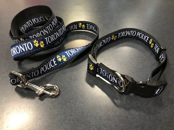 TORONTO POLICE DOG LEASH AND COLLAR SET