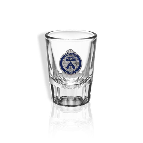 TORONTO POLICE ROUND PEWTER SHOT GLASS
