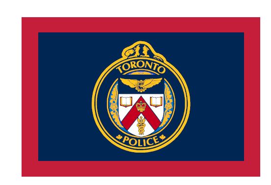 TORONTO POLICE FLAG MAGNET
